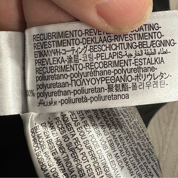 Zara high rise faux leather leggings, size XL, elastic waistband, seamed - Picture 5 of 15